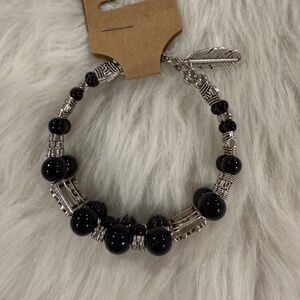 Black & Sliver Tone Bracelet